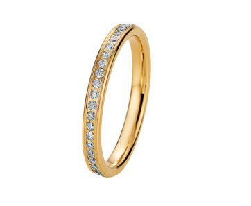 Memoire-585-Gelbgold-Breite2,2mm-40xDiamanten0,52ct.