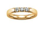 Memoire-Ring-585-Gelbgold-Breite3,3mm-3xDiamanten0,30ct.