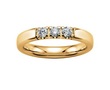 Memoire-Ring-585-Gelbgold-Breite3,3mm-3xDiamanten0,30ct.