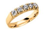 Memoire-Ring-585-Gelbgold-Breite3,7mm-5xDiamanten0,10ct.