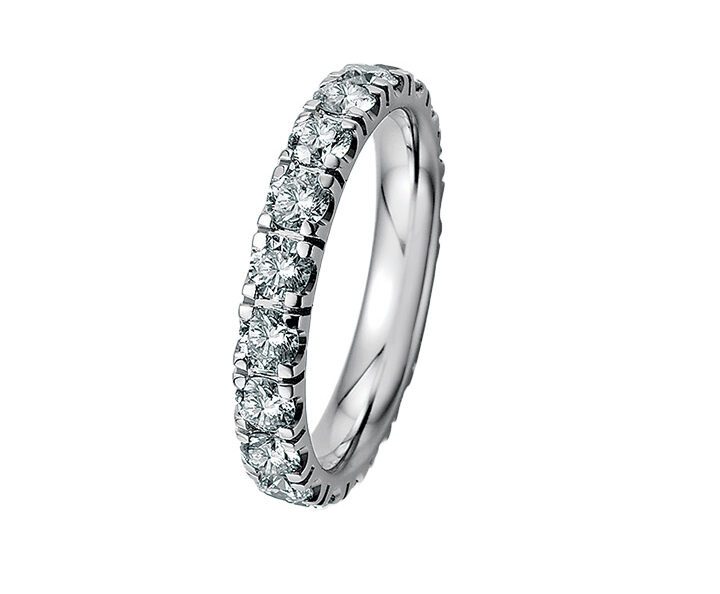 Memoire-Ring-585-Weissgold-Breite3,3mm-20xDiamanten0,2ct.