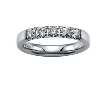 Memoire-Ring-585-Weissgold-Breite3,3mm-6xDiamanten0,60ct.