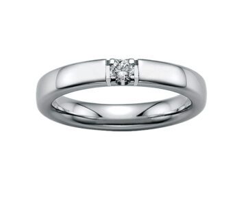 Memoire-Ring-585-Weissgold-Breite3,3mm-Diamanten1xt0,10ct.