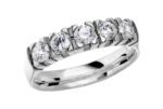 Memoire-Ring-585-Weissgold-Breite4,1mm-5xDiamanten0,15ct.