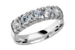 Memoire-Ring-585-Weissgold-Breite4,4mm-5xDiamanten0,20ct.